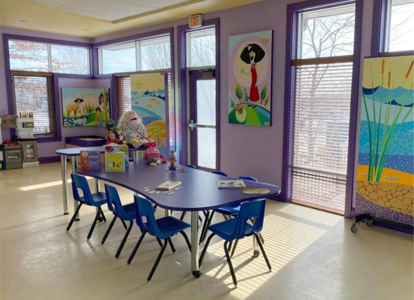 children's cancer support program room